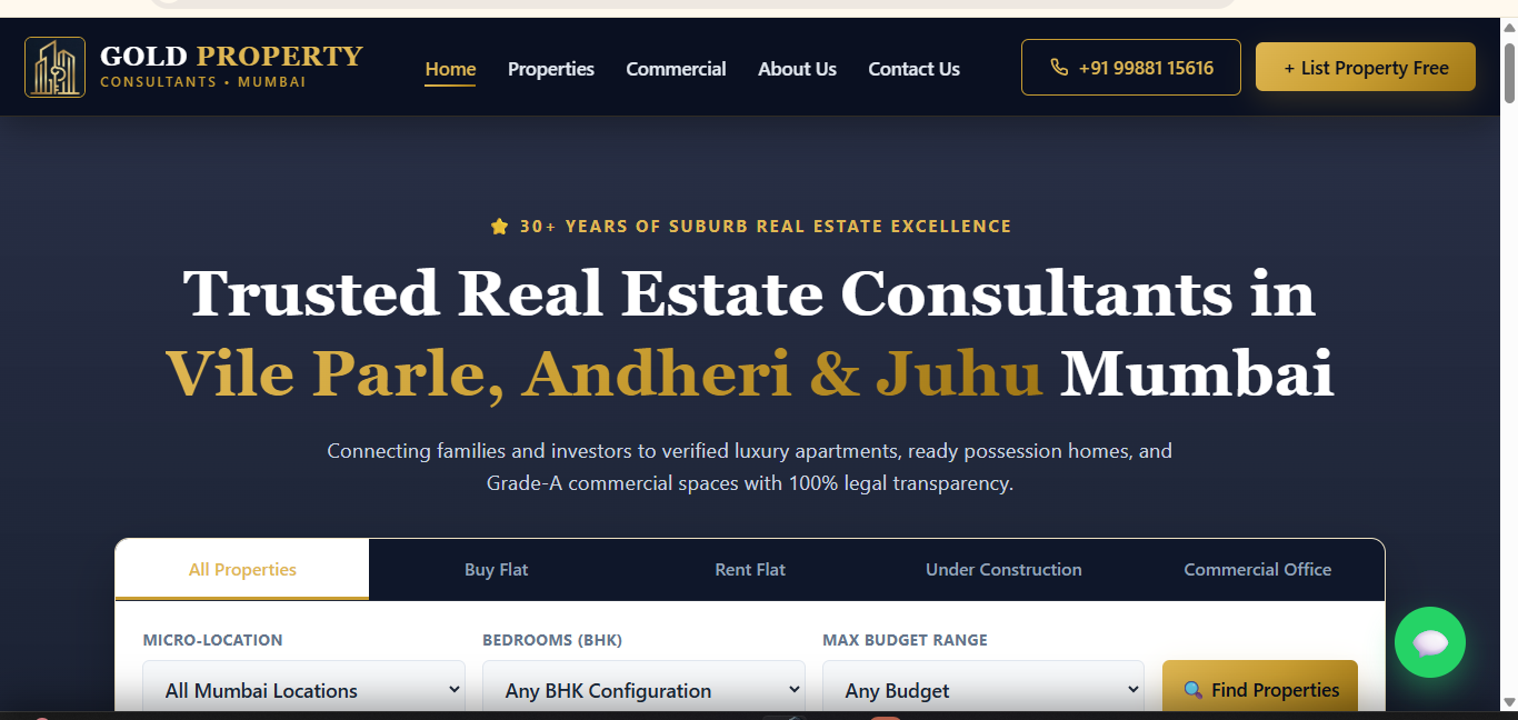 Digitizing 30+ Years of Suburb Real Estate Excellence in Prime Mumbai
